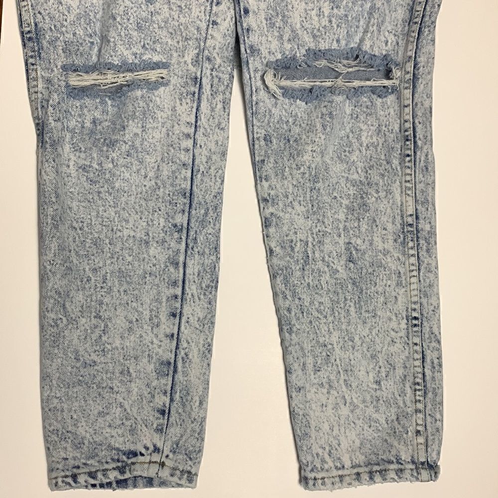 VINTAGE Congo Trader High Waist Acid Washed Jeans Size 8 tapered distressed 80s - Picture 2 of 10